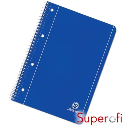 Pack de 5 Cuadernos Azul Microperforado Liso A4