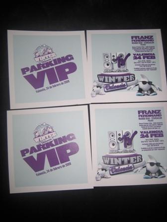 VENDO PUA Y DE REGALO ENTRADAS V.I.P FRANZ FERDINAND MTV WINTER VALENCIA 24 DE FEBRERO