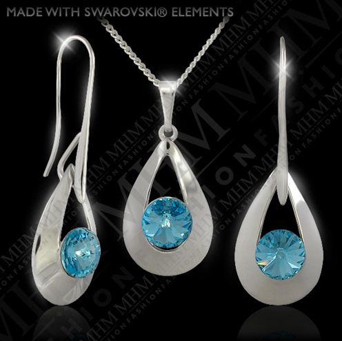 Set exclusivo de  plata 925/1000 con Swarovski elements JoyasBohemia