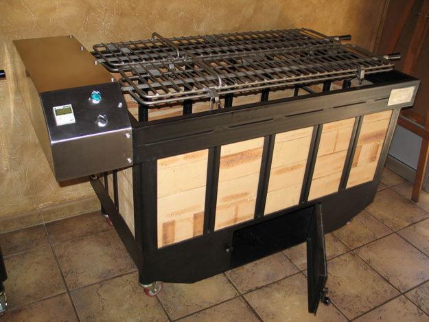 Asador de pollos horizontal para profesionales de la BRASA