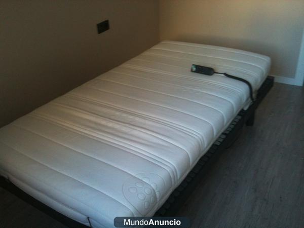 Cama articulada con colchón de latex