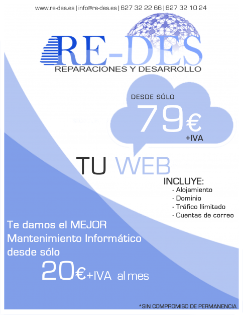 Re-Des | Especialistas en Diseño Web y Mantenimiento Informático