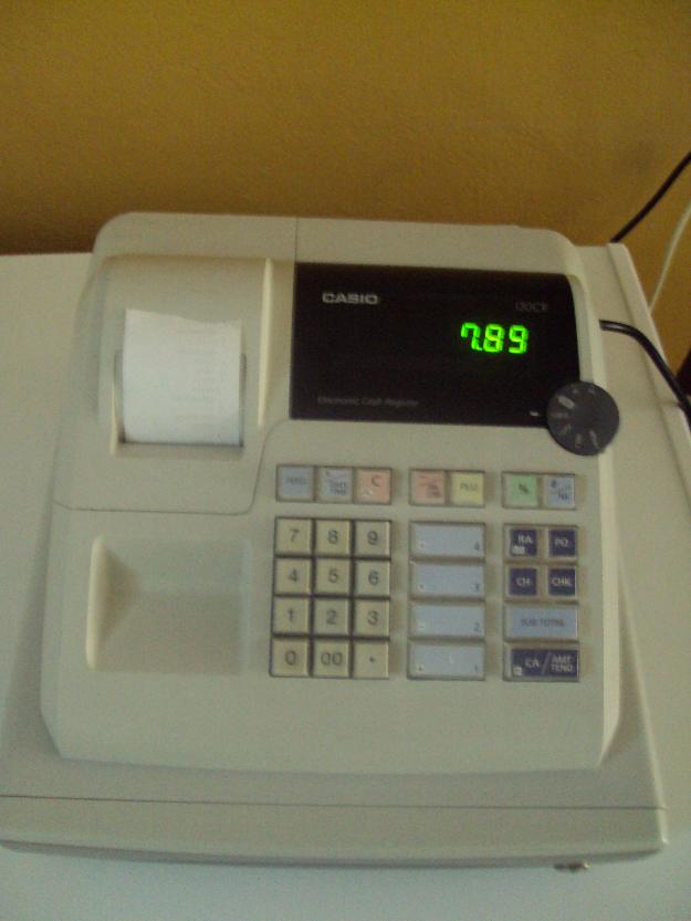 Caja registradora electrónica modelo Casio 130 CR, por cese de negocio.