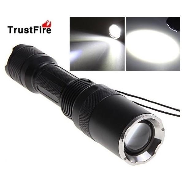 Kit Linterna Trustfire ZOOM Z6 1300Lm Led CREE XML-T6  www.ledtron.es