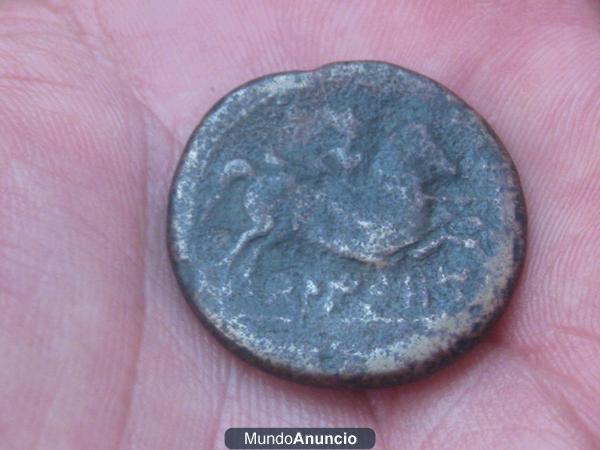 moneda ibera,as de beligiom.120-20 a.C.
