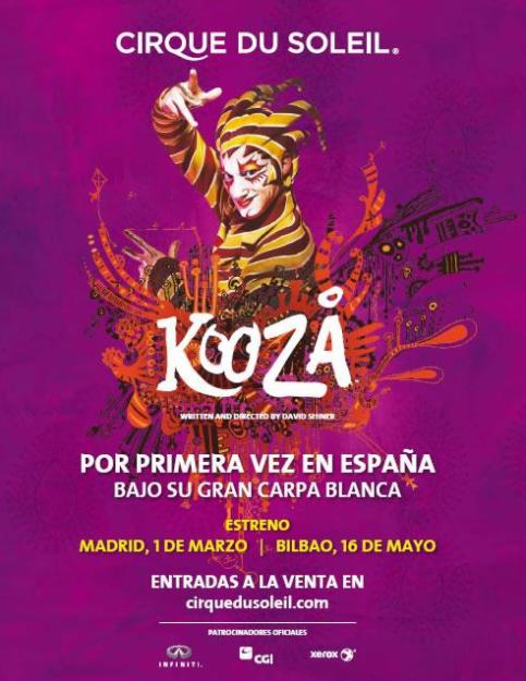 2 Entradas Circo del Sol KooZa 